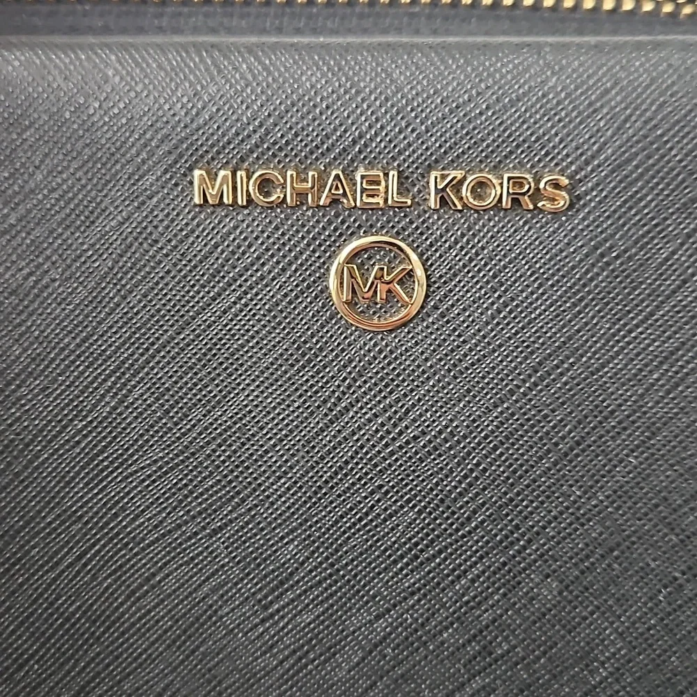 NEW MICHAEL Michael Kors Marilyn Medium Leather Satchel Black - Picture 8 of 8